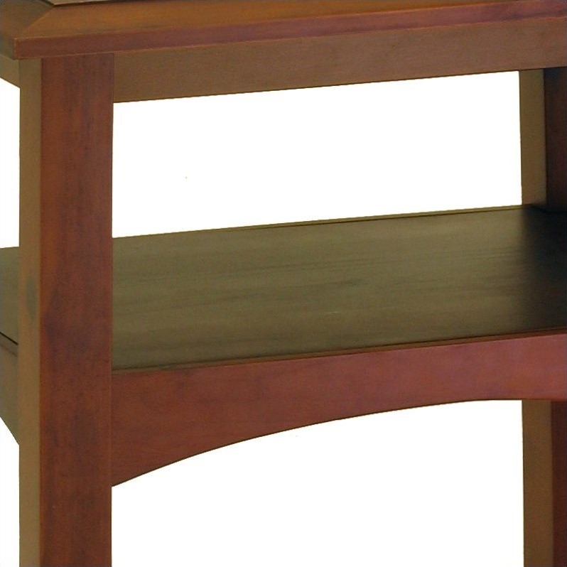 Winsome Pine Wood Antique Walnut End Table 021713947239 | eBay