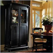 Hooker Furniture Indigo Creek Wine Cabinet in Rub-Through Black