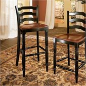 Hooker Furniture Indigo Creek Bar Stool in Rub-Through Black