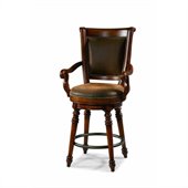 Hooker Furniture Waverly Place Swivel Counter Stool in Cherry