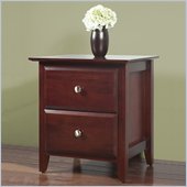 Modus Newport 2 Drawer Nightstand in Cordovan