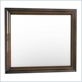 Lifestyle Solutions Hailey Wall Mirror in Antique Walnut