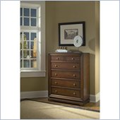 Lifestyle Solutions Hampton 6 Drawer Chest in Antique Walnut Finish