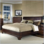 Lifestyle Solutions Hampton Queen Platform Bed in Antique Walnut