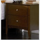 Coaster Contemporary Nightstand in Walnut