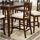 Coaster Caden 24 Inch Bar Stool in Medium Rich Brown Cherry Finish