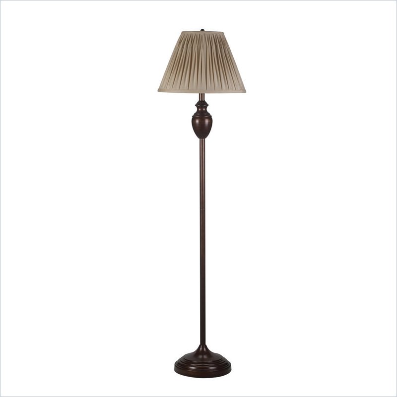 brown floor lamp