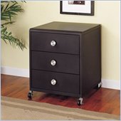 Powell Furniture Z-Bedroom Mobile 3 Drawer Nightstand