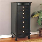 Powell Merlot Contemporary Jewelry Armoire