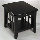 Klaussner Furniture Penthouse End Table with Drawer and Shelf