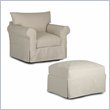 Club Chairs with Ottomans