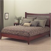 Fashion Bed Group Jakarta Modern Platform Bed in Mahogany Finish
