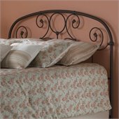 Fashion Bed Group Grafton Metal Headboard in Powdered Grey and Black