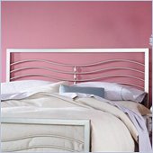 Fashion Bed Group Malibu Metal Headboard in Iced Silver Finish