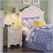 Standard Diana White Wash Panel Headboard 2 Piece Set