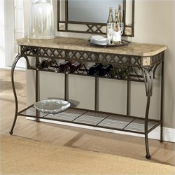 wine console table