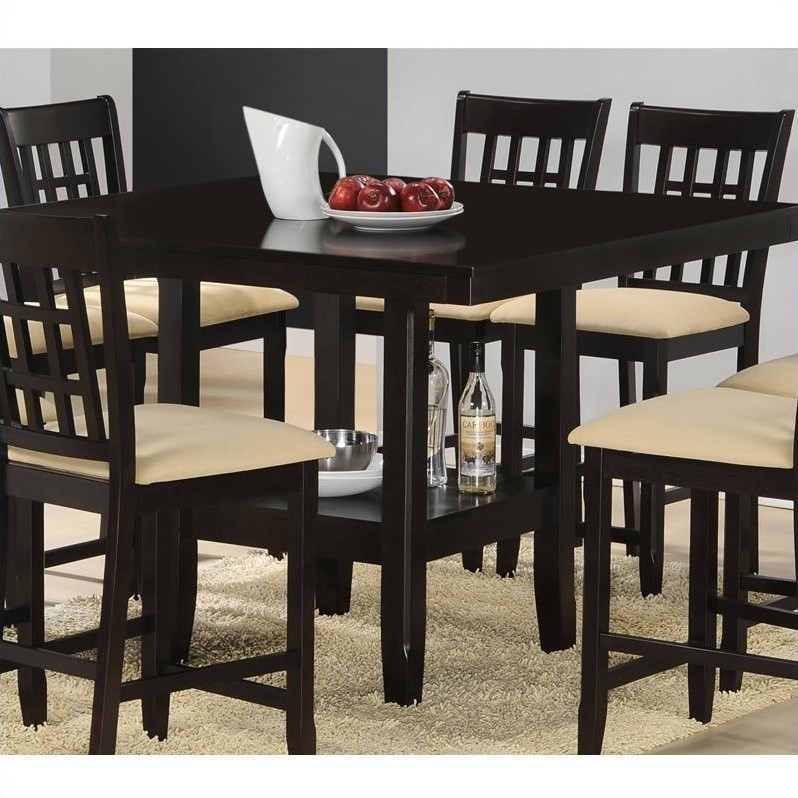 ... Cappuccino Counter Height Gathering Cappuccino Dining Table eBay
