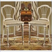 Hillsdale Wilshire White 24 Inch Counter Stool (Set of 2)