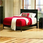 Atlantic Furniture Miami Modern Platform Bed with Open Footrail in Espresso
