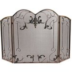 Multiple-Finish Fireplace Screens