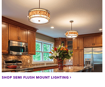 semi flush mount lighting