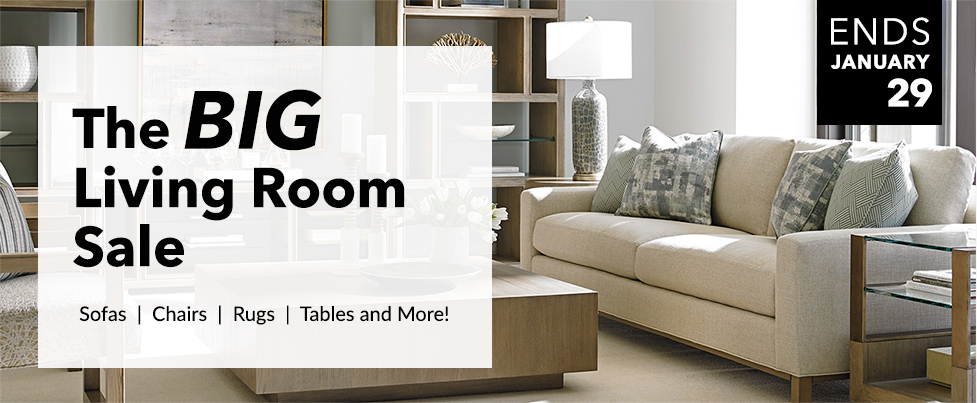 The BIG Living Room Sale: Sofas, Chairs, Rugs, Tables, and More!