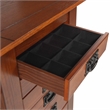 Linon Anna Lee Wood Jewelry Armoire 8 Drawers 2 Side Doors Gray Hardware in Oak