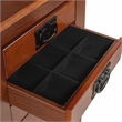 Linon Anna Lee Wood Jewelry Armoire 8 Drawers 2 Side Doors Gray Hardware in Oak