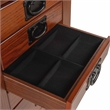 Linon Anna Lee Wood Jewelry Armoire 8 Drawers 2 Side Doors Gray Hardware in Oak