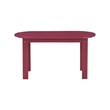 Linon Adirondack Sturdy Solid Acacia Wood Outdoor Coffee Table in Red Stain