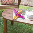 Linon Adirondack Solid Acacia Wood Outdoor Coffee Table in Acorn Brown Stain