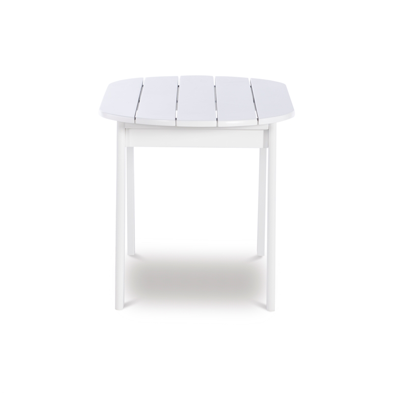 Linon Adirondack Sturdy Solid Acacia Wood Outdoor Coffee Table in White Stain