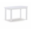 Linon Adirondack Sturdy Solid Acacia Wood Outdoor Coffee Table in White Stain