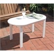 Linon Adirondack Sturdy Solid Acacia Wood Outdoor Coffee Table in White Stain