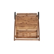 Linon Catalan Outdoor Serving Trolley 2 Levels with Wheels in Acorn Brown Wood