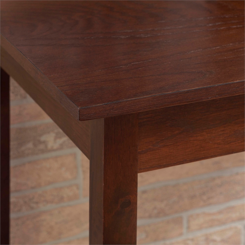 Linon Three Piece Wood Tavern Dining Set in Espresso Brown