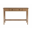 Linon Titian Pine Wood One Drawer Desk in Driftwood Brown