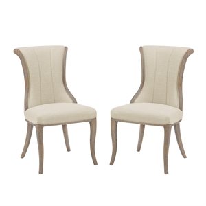 sheffield flared back dining side chair (set of 2)