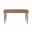 Linon Avalon Oak Wood Dining Table Decorative Turned Legs in Light Natural Brown