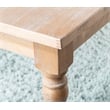 Linon Avalon Oak Wood Dining Table Decorative Turned Legs in Light Natural Brown