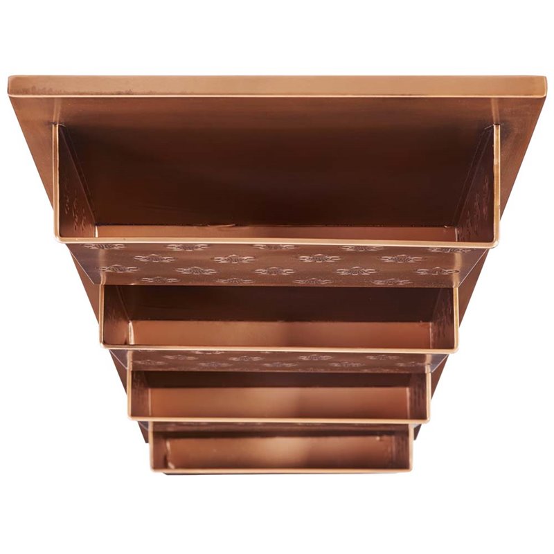 Linon 4 Slot Fleur De Lis Wall Mount Mailbox In Distressed Copper