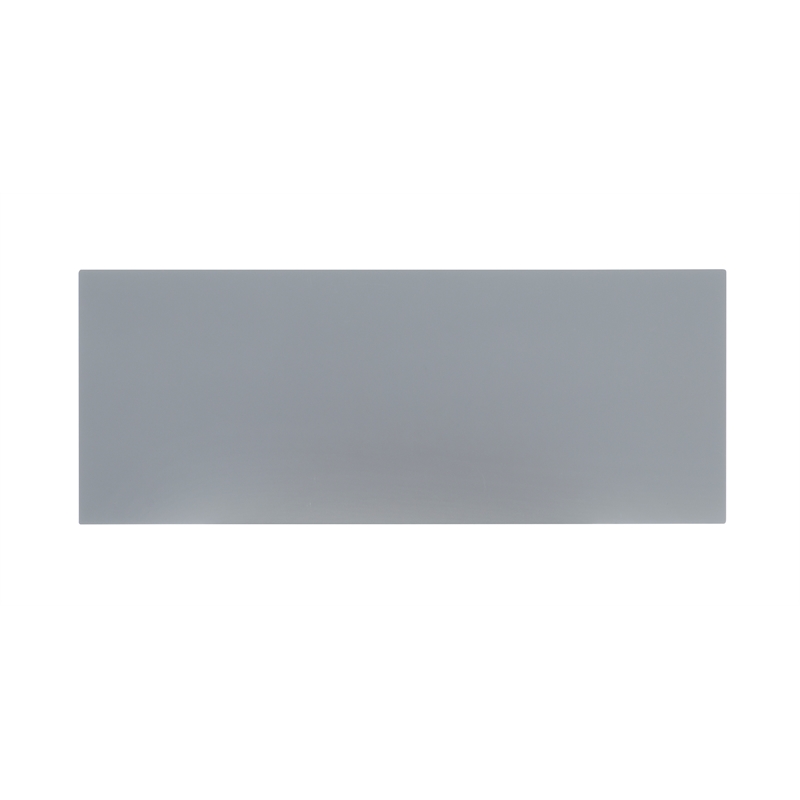 Linon Betty Large Wood Cabinet with 2 Glass Paneled Doors and 3 Shelves in Gray