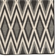 Linon Salonika Diamond Reversible Woven Wool 5'x8' Rug in Gray
