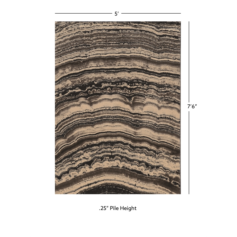 Linon Masters Xylem Power Loomed Polypropylene 5'x7'6