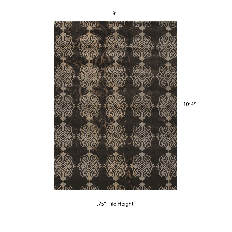 Linon Jewel Royal Machine Made Polypropylene 8'x10'3