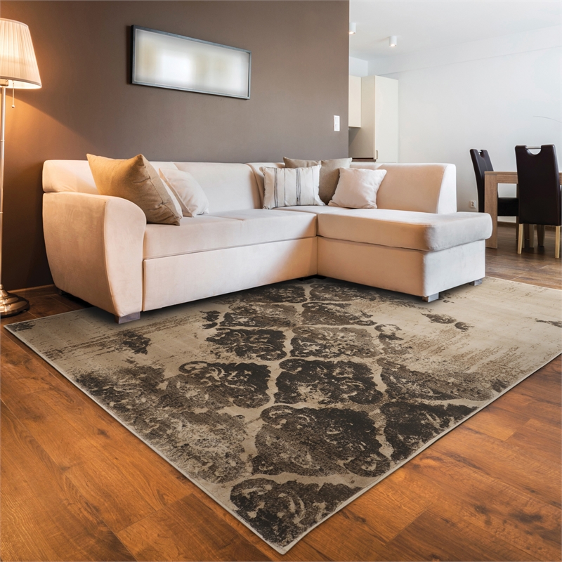 Linon Jewel Clara Machine Made Polypropylene 8'x10'3