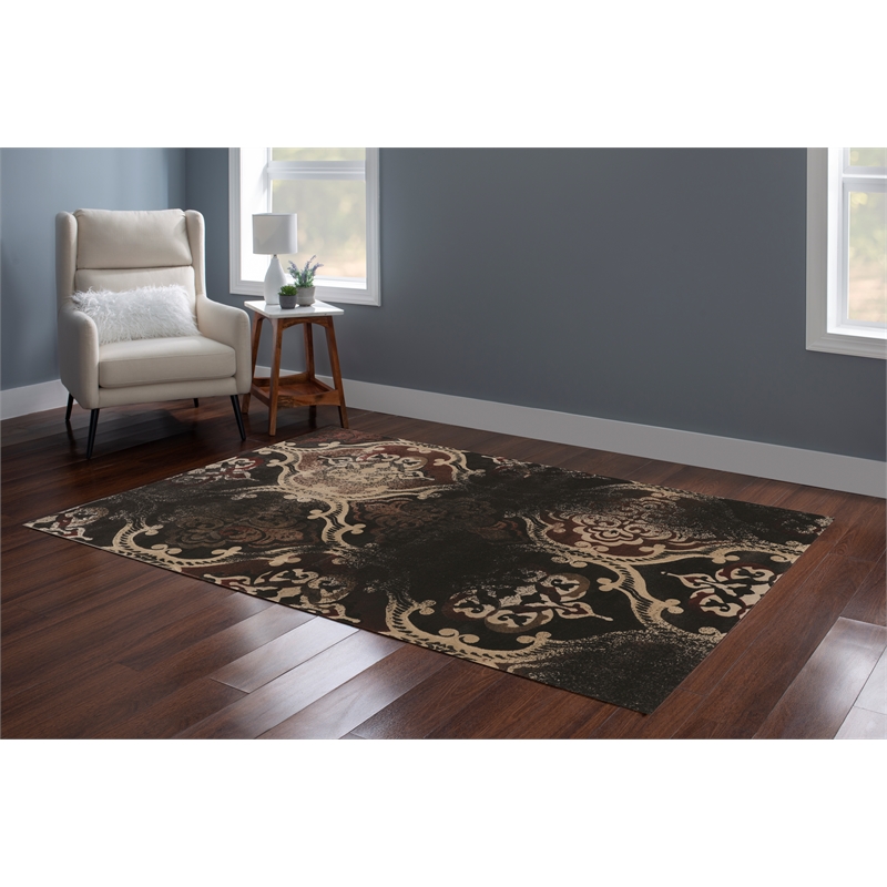 Linon Jewel Arthur Machine Made Polypropylene 5'x7'6