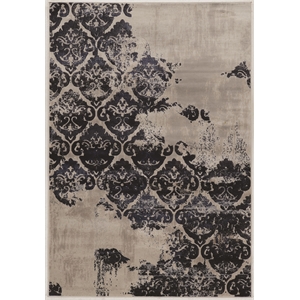 Linon Jewel Clara Machine Made Polypropylene 5'x7'6&quot Rug in Beige