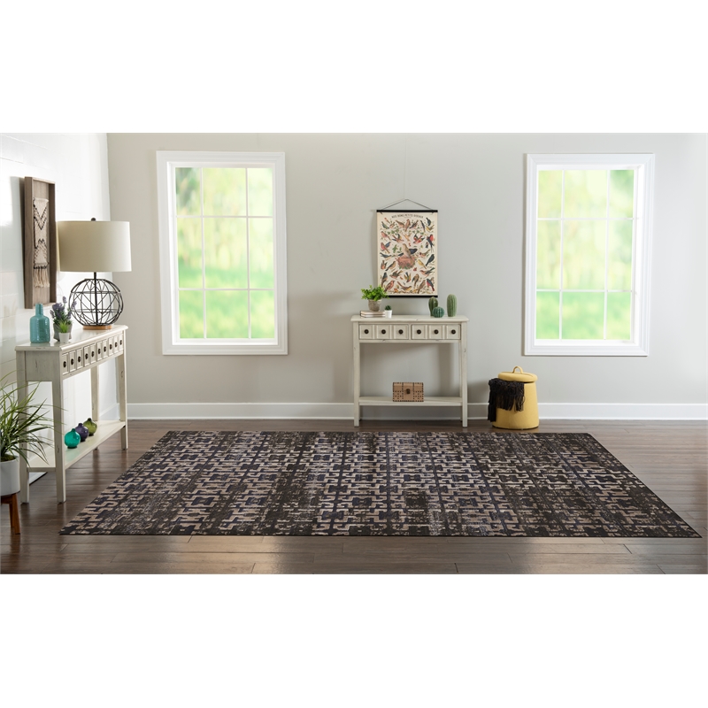 Linon Jewel Maze Machine Made Polypropylene 8'x10'3