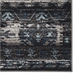 Linon Vintage Aztek Power Loomed Microfiber Polyester 2'x3' Rug in Gray